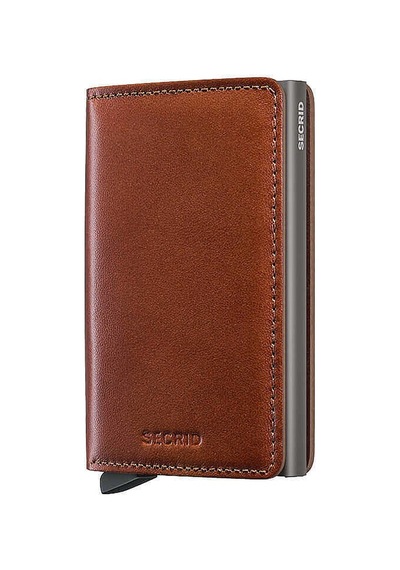 Secrid Slimwallet Texano Kartlık Cüzdan, Kahve Çok Renkli