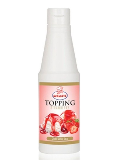 Katsan Ovalette Topping Çilekli Dekor Sosu 1 KG