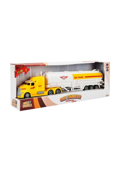 Sesli Ve Işıklı Sürmeli Oyuncak Yakıt Tankeri Maxx Wheels 1:50 Araba
