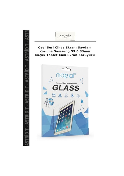 Özel Seri Cihaz Ekranı Saydam Koruma Samsung  Uyumlu S9 0,33mm Küçük Tablet Cam Ekran Koruyucu