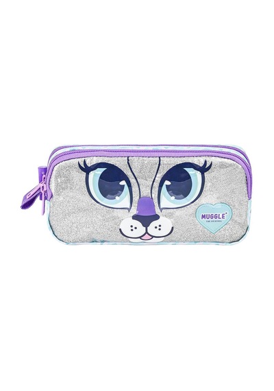 Mikro Muggle Shimmer Cat Kalem Çantası Mu-9051 Çok Renkli