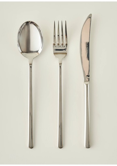 Bella Maison Milano 18 Parça Yemek Çatal Kaşık Bıçak Seti Silver Silver
