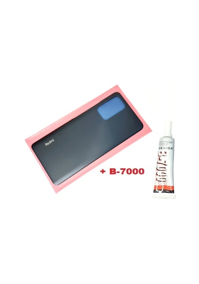 Xiaomi Redmi Note 10 Pro 4g Arka Pil Batarya Kapağı Cam+b-7000 Siyah