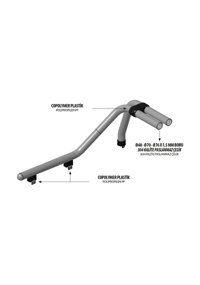 Omsa Ssangyong Korando Sports Kobra Roll Bar Çap:60 Krom 2011-2018 Arası