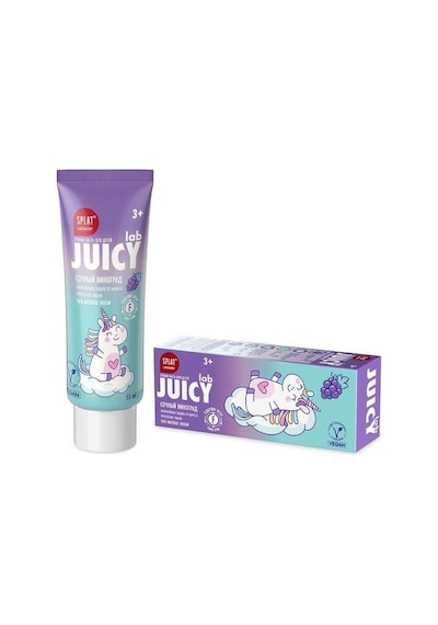 Splat Juıcy Lab +3 Yaş Üzümlü Çocuk Diş Macunu Renkli Simli Çürük Önleyici Doğal Macun