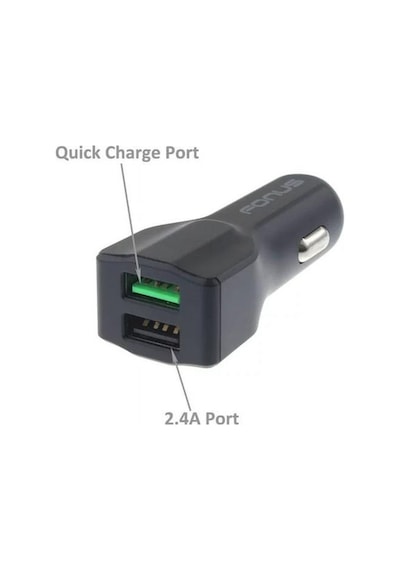 Fonus Çift Usb Çıkışlı Qc 3.0 Hızlı Araç Şarj Cihazı
