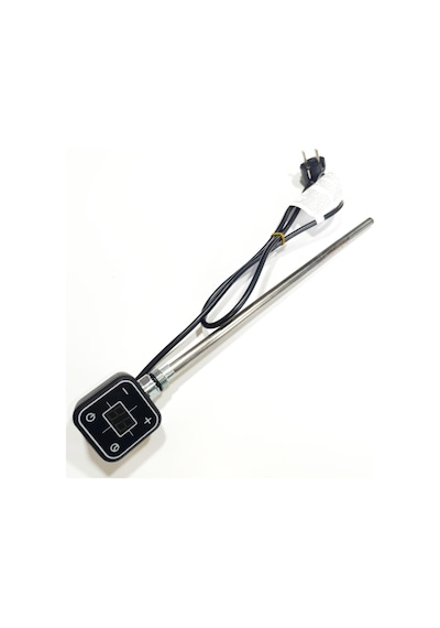 Sern 400w Siyah Renk Kare Dijital Hp013 Model Havlupan Isıtıcı Rezistans 230v L:350mm 1/2'' Yarım Parmak