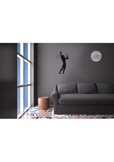 Tenisci Folyo Sticker 160cm Uzunluk Siyah