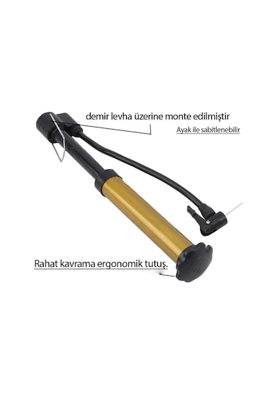 Portatif Şişirme El Pompası Bisiklet,top,havuz,lastik,teker,yatak Hava Şişirme Aparatı