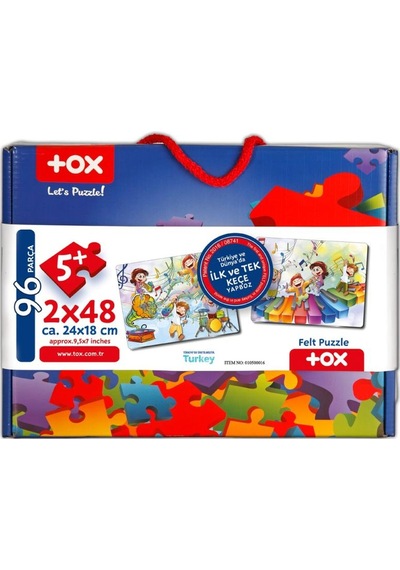 Tox Müzik 5+ Keçe Yapboz 5 Yaş Puzzle T016