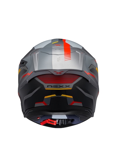 Nexx Sx.100R Grıdlıne Mat Kask Gri-Kırmızı