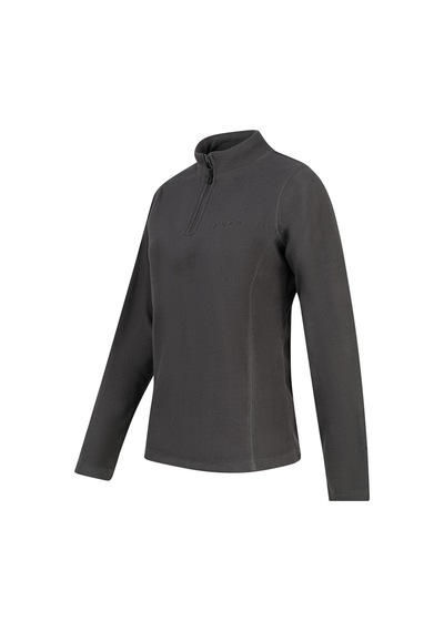 2as Camila Kadın Yarım Fermuarlı İnce Polar Sweatshirt Antrasit Antrasit