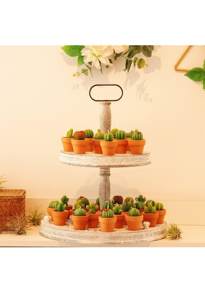 Tr 12 Adet Kaktüs Tealight Mumlar Gelin Partisi Hediyeleri Boho Meksika Parti Dekorasyonları Sukulent Mum Mini Çay I Genel