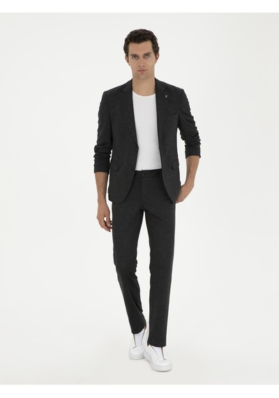 Cacharel Siyah Slim Fit Yün Karışımlı Pantolon Cacharel Siyah Slim Fit Yün Karışımlı Pantolon