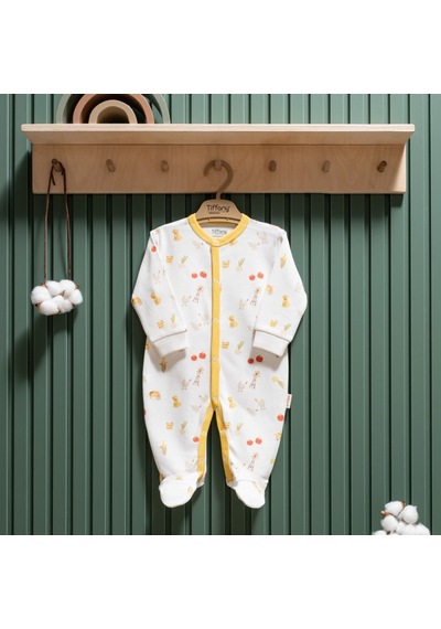 Tiffany Baby & Kids Tiffany Baby Strawberry Organik Theme Patikli Tulum 45033 Ekru