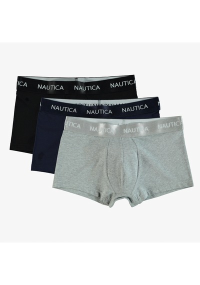 Nautica 3'lü Erkek Renkli Boxerdüzx15313t Gri