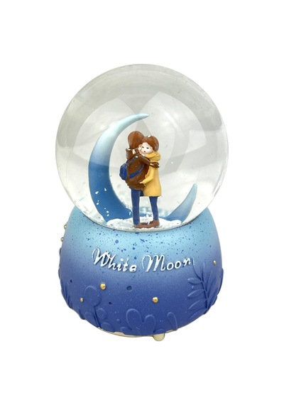 White Moon - Beyaz Ay Işıklı Ve Müzikli Kar Küresi 53752713