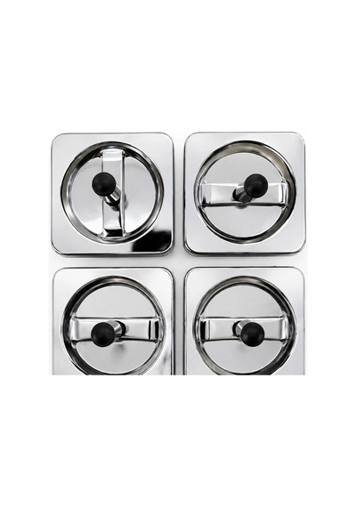 12 Adet Ashtray Kare - Basmalı Metal Küllük 5580