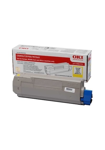 Tonersepeti Oki C5850-43865741 Sarı Toner