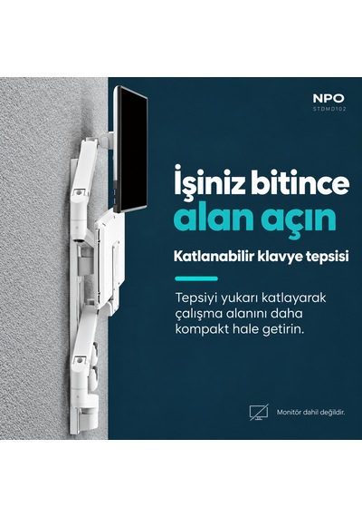 Npo Stdmd102 Ağır Hizmet Tipi Medikal/depo/market Duvara Monte Ayarlı Çalışma İstasyonu Npo Stdmd102 Ağır Hizmet Tipi Medikal/depo/market Duvara Monte Ayarlı Çalışma İstasyonu