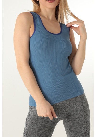 Gigotto Kadın Seamless Fitilli Atlet 001