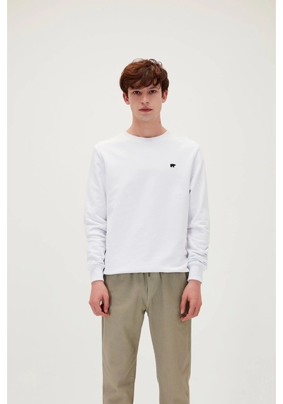 Bad Bear Presage Crewneck Off-white Beyaz Erkek Sweatshirt SİYAH