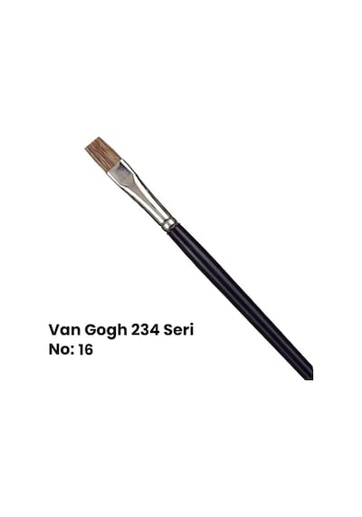 Van Gogh 234 Seri Öküz Kulağı Kılı Düz Kesik Uçlu Fırça No 16