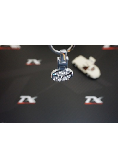 Mazda Uyumlu Kristal Taşlı Stil Krom Metal Çift Yön Anahtarlık New Style
