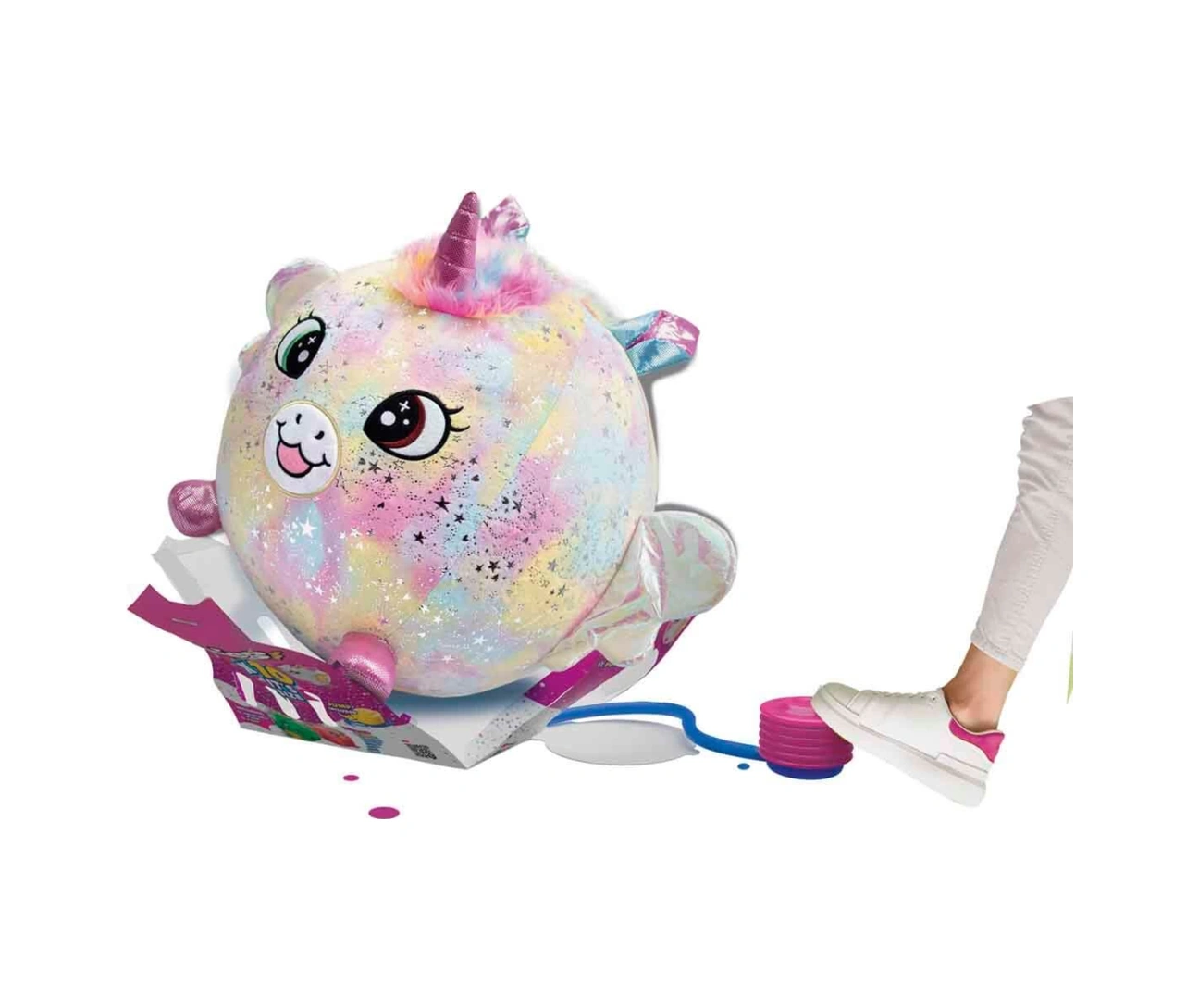 Şişme Peluş Unicorn Xxl Shiny Corns S2 Pembe