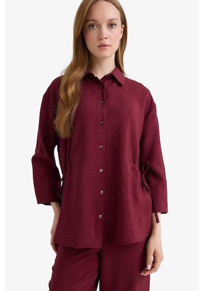 Defacto Bordo Kadın Gömlek F7187ax/br237 Bordo