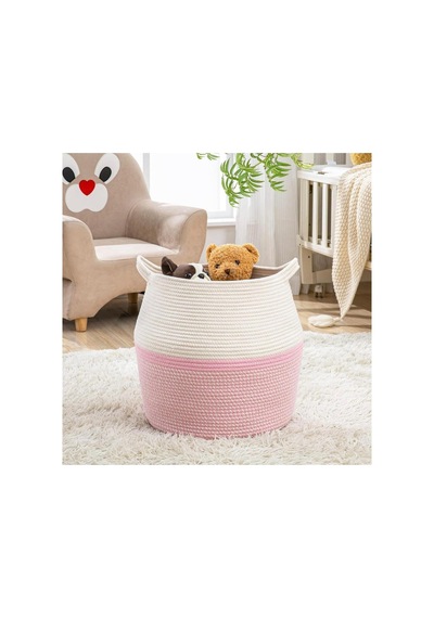 Hasır, Jüt Sepet, Banyo Sepeti, Havlu Sepeti, Kirli Sepeti, Oyuncak Sepeti, Düzenleyici, 40x35 Krem Pembe Krem Pembe Hasır, Jüt Sepet, Banyo Sepeti, Havlu Sepeti, Kirli Sepeti, Oyuncak Sepeti, Düzenleyici, 40x35 Krem Pembe Krem Pembe