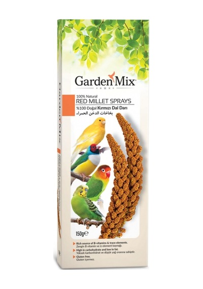 Beşli Set: Muhabbet Yemi 1 Kg + Gardenmix Kızıl Dal Darı + 3 Adet Kuş Kumu 200 Gr