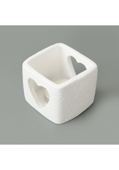 Deco Star Mumluk - Beyaz - 6x6 Cm Renkli