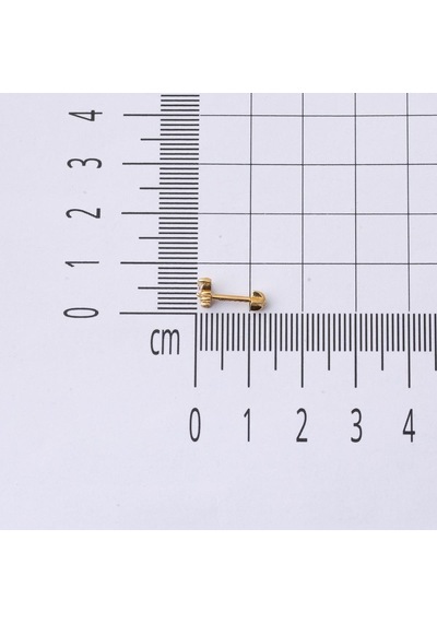 Bilezikci  14 Ayar Altın Kırmızı Tragus Küpe Kphsy14k22489 Sarı