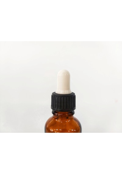 Amber Renkli Damlalıklı Cam Şişe 30 Ml