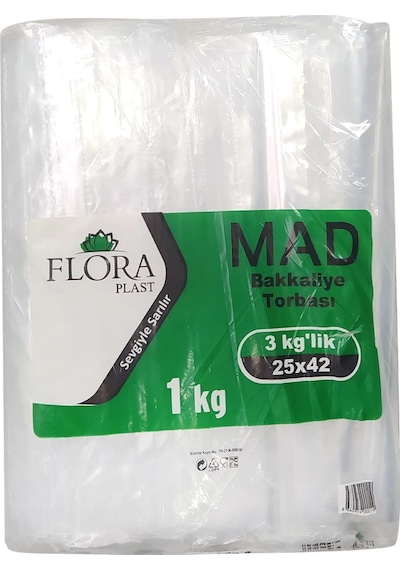 Naylon Torba Bakkaliye Torbası 25x42 Cm 3 Kg 1.kalite