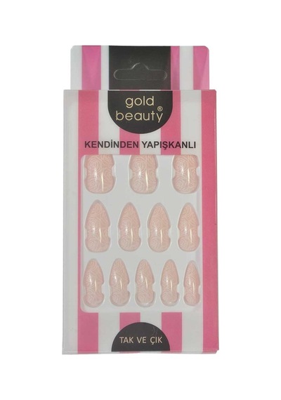 Ellea Nail Kendinden Yapışkanlı Desenli Takma Tırnak