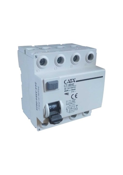 Cata Ct 9642 4x40a 30ma 6ka Trifaze Kaçak Akım Rölesi