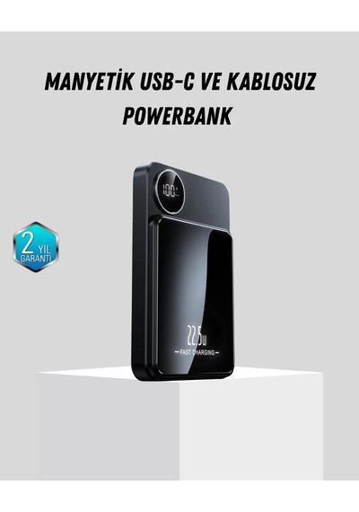 Yamanhobi Manyetik Güç Bankası 15w Kablosuz 20w Pd Hızlı Şarj