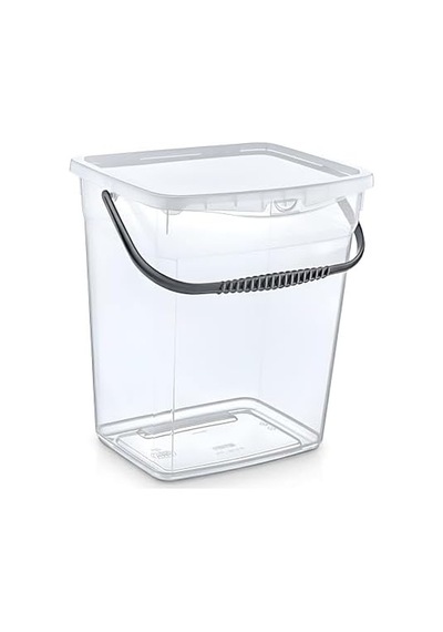 Q-box 6 Litre Çok Amaçlı Şeffaf Saklama Kutusu Kilitli Kapaklı, Saplı Deterjan Ve Erzak Düzenleyici 10