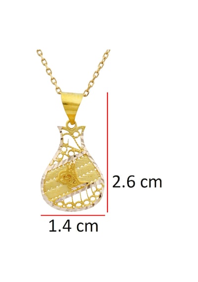 Lale Altın Tuğra Kolye Sarı