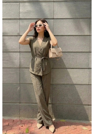 Seeh Haki Basic Yelek Pantolon Takım Sh241 Standart