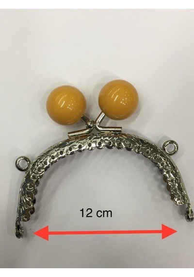 Karantuhafiye Çanta Ve Cüzdan Klipsi 12 Cm Incili Model Gümüş Hardal İnci Gümüş Hardal İnci Çok Renkli