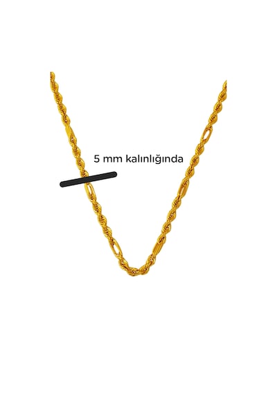 Bilezikci Modern Burma Ataçlı Zincir Altın Kolye 55 Cm.