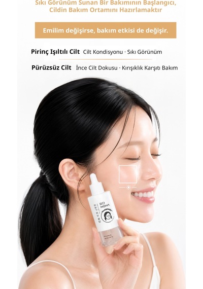 Midha %73 Pirinç Özü İçeren Sıkılaştırıcı ve Aydınlatıcı Serum 50 ML