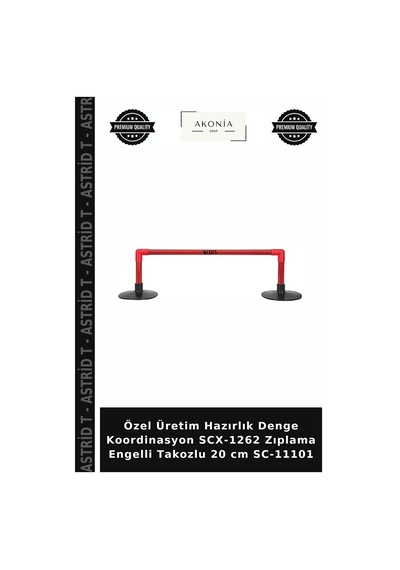 Özel Üretim Hazırlık Denge Koordinasyon Scx-1262 Zıplama Engelli Takozlu 20 Cm Sc-11101 Çok Renkli