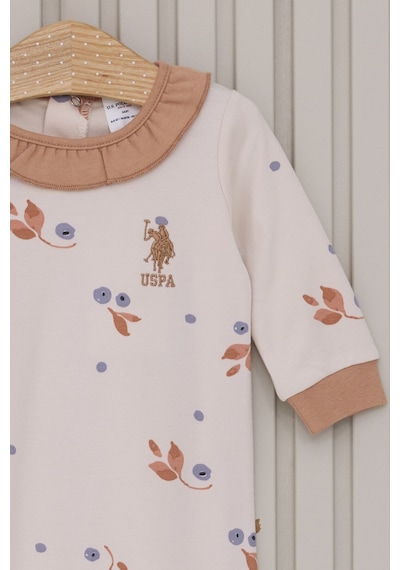 U.S. Polo Assn. U.s. Polo Assn Kız Bebek Krem Tulum Usb2116-c-v1 Krem