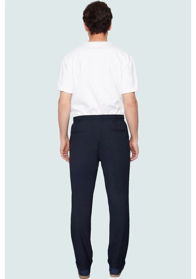 Ersefa Erkek Slim Fit Kumaş Pantolon Günlük Kullanım Fonksiyonel Dayanık lacivert