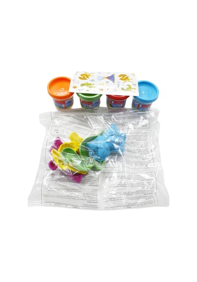 Faber-Castell Dino 4x56 gr Oyun Hamuru ve 3D Kalıp Oyun Hamuru Seti