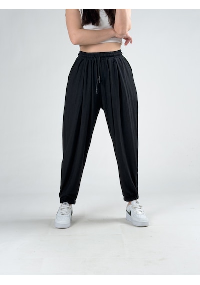 Cocopelli Bürümcük Siyah Kadın Jogger Pantolon Coc3180